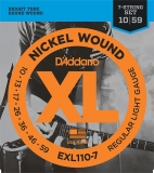   7-  Regular Light 7-string 10-59 D`Addario EXL110-7 XL NICKEL WOUND   -    