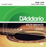     Super Light 9-45 D`Addario EZ890 AMERICAN BRONZE 85/15 -    