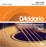       Extra Light 10-47 D`Addario EJ15 PHOSPHOR BRONZE  -    