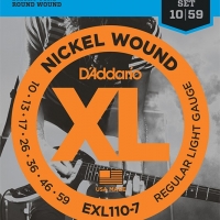   7-  Regular Light 7-string 10-59 D`Addario EXL110-7 XL NICKEL WOUND   -    