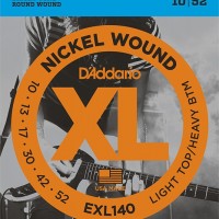   - Light Top/Heavy Bottom 10-52 D`Addario EXL140 XL NICKEL WOUND  -    