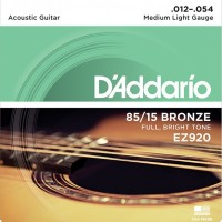     Medium Light 12-54 D`Addario EZ920 AMERICAN BRONZE 85/15  -    